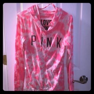 Vs pink zip up